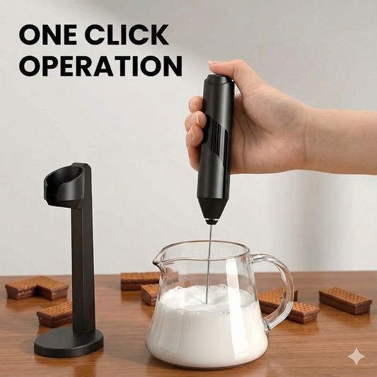Battery Operated Stainless Steel Milk Frother